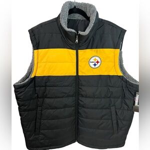 NFL Pittsburgh Steelers Reversible Vest Size 3XL NWT